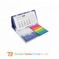 High quality table calendar custom folding design gift